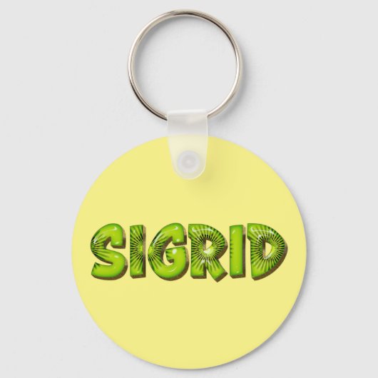 Sigrid Name Kiwi Design Schlüsselanhänger Sleutelhanger (Voorkant)