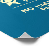 Sigue tu corazón - Bleu Poster (Hoek)