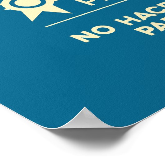 Sigue tu corazón - Bleu Poster (Hoek)