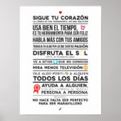 Sigue tu corazón poster (Voorkant)