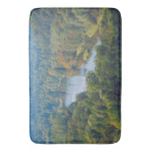 Sigulda Autumn in de rivier de Picturesque Gauja Badmat (Voorkant Verticaal)