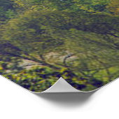 Sigulda Autumn in de rivier de Picturesque Gauja Poster (Hoek)