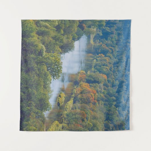 Sigulda Autumn in de rivier de Picturesque Gauja Wandkleed (Voorkant (horizontaal))