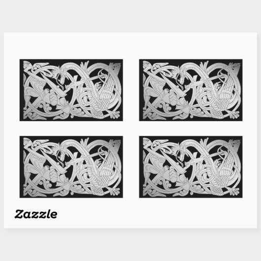 Sigurd Silver Rechthoekige Sticker (Vel)