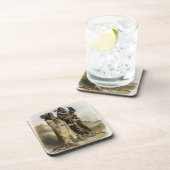 Sih-Chida en Mahchsi-Karehde, Mandan Indians, pla Bier Onderzetter (Rechterzijde)