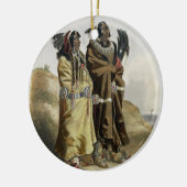 Sih-Chida en Mahchsi-Karehde, Mandan Indians, pla Keramisch Ornament (Links)