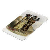 Sih-Chida en Mahchsi-Karehde, Mandan Indians, pla Magneet (Linkerzijde)