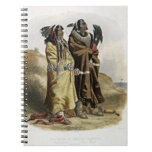 Sih-Chida en Mahchsi-Karehde, Mandan Indians, pla Notitieboek (Voorkant)