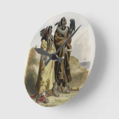 Sih-Chida en Mahchsi-Karehde, Mandan Indians, pla Ronde Klok (Hoek)