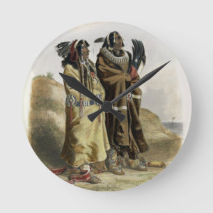 Sih-Chida en Mahchsi-Karehde, Mandan Indians, pla Ronde Klok