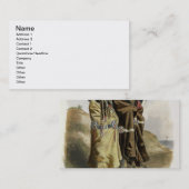 Sih-Chida en Mahchsi-Karehde, Mandan Indians, pla Visitekaartje (Voorkant / Achterkant)