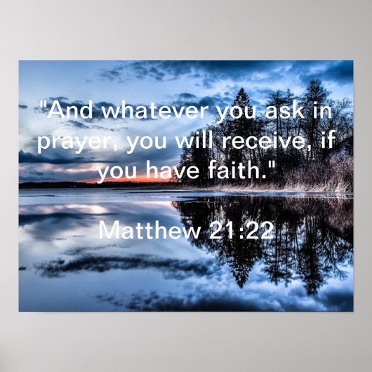SIIE Matthew 21:22 Poster (Voorkant)