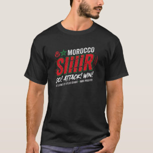 Siiir Marokkaanse Voetbalfan - Dima Maghrib Spreuk T-shirt