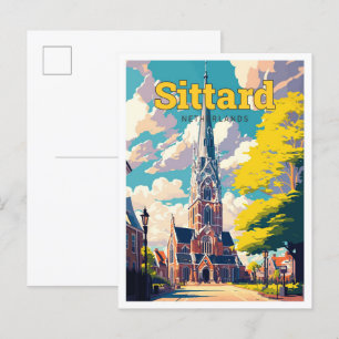 Siitard Nederland Reizen Illustratie Briefkaart