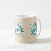 SIKED Comic Speech Bubble Meme Funny Creme Koffiemok (Voorkant rechts)