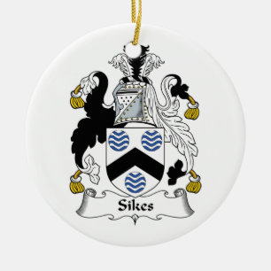 Sikes Family Crest Keramisch Ornament