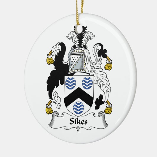 Sikes Family Crest Keramisch Ornament (Links)