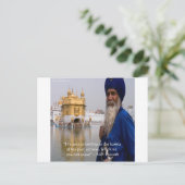 Sikh Actions/Karma Proverb Briefkaart (Staand voorkant)