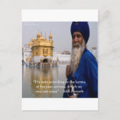 Sikh Actions/Karma Proverb Briefkaart (Voorkant)