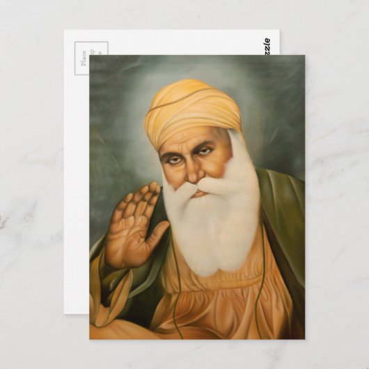 Sikh Art/Symbool Briefkaart (Voorkant / Achterkant)
