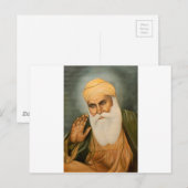 Sikh Art/Symbool Briefkaart (Voorkant / Achterkant)