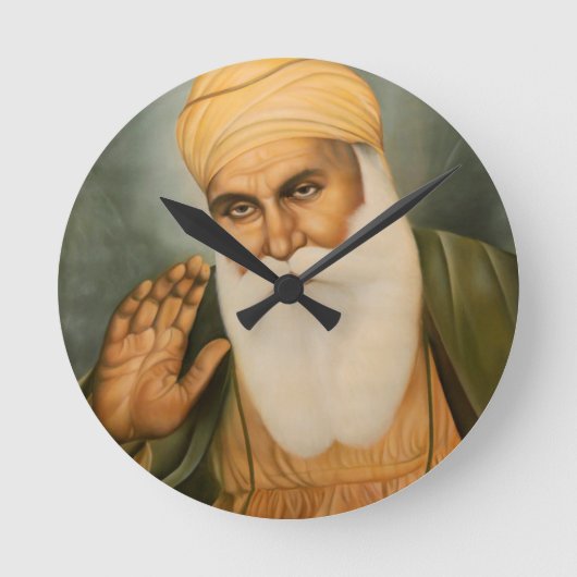 Sikh Art/Symbool Ronde Klok (Voorkant)
