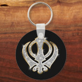 Sikh Art/Symbool Sleutelhanger (Voorkant)