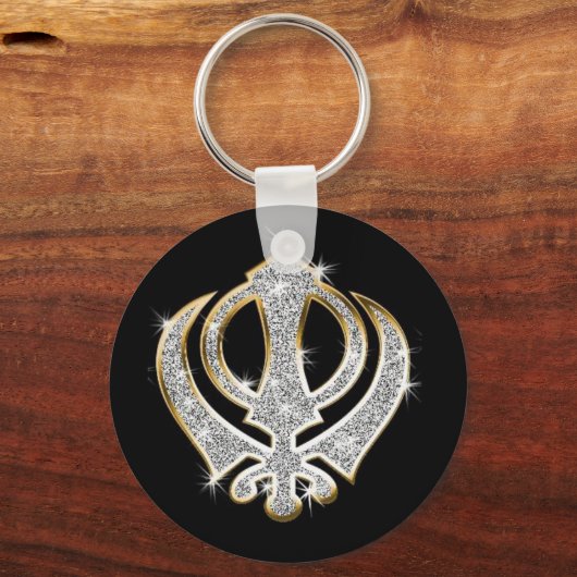 Sikh Art/Symbool Sleutelhanger (Voorkant)