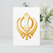 Sikh bedankpas bedankkaart (Staand voorkant)
