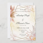 Sikh bruiloft uitnodiging Sikh trouwkaart Punjabi (Achterkant)