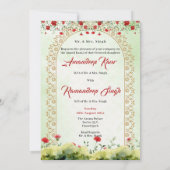 Sikh bruiloft uitnodigingskaart Sikh bruiloft uitn Kaart (Achterkant)