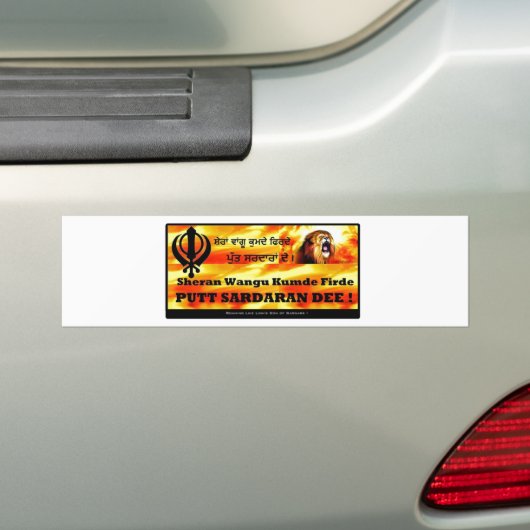 Sikh Car Sticker (Op auto)