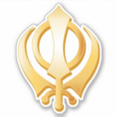 Sikh Custom Cut Sticker (Voorkant)