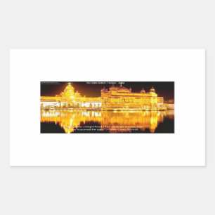 Sikh De Gouden Tempel In India Cadeaus & T-shirts Rechthoekige Sticker
