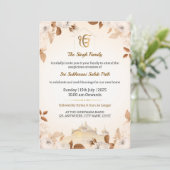 Sikh Housewarming Invitation Kaart, Sukhmani Path Kaart (Staand voorkant)