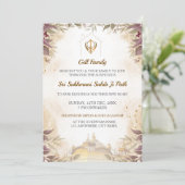 Sikh Huisverwarmings Uitnodigingskaart, Sukhmani S Kaart (Staand voorkant)