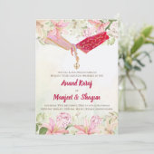 Sikh huwelijkskaarten & Digitale Punjabi uitnodigi Kaart (Staand voorkant)