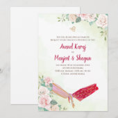 Sikh huwelijksuitnodiging & Anand Karaj kaarten (Voorkant / Achterkant)