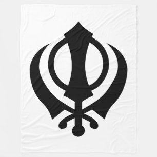 Sikh Khanda Fleece Deken