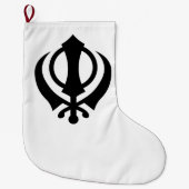 Sikh Khanda Grote Kerstsok (Voorkant)
