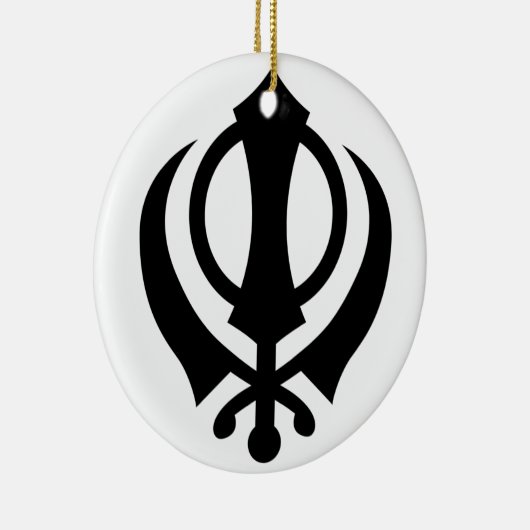 Sikh Khanda Keramisch Ornament (Rechts)