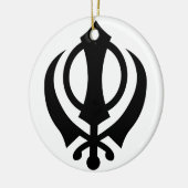 Sikh Khanda Keramisch Ornament (Links)