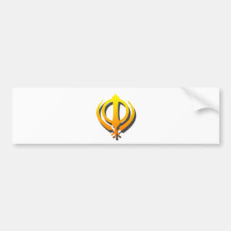 Sikh Khanda Khalsa Sikhism Punjabi Bumpersticker