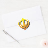 Sikh Khanda Khalsa Sikhism Punjabi Ronde Sticker (Envelop)