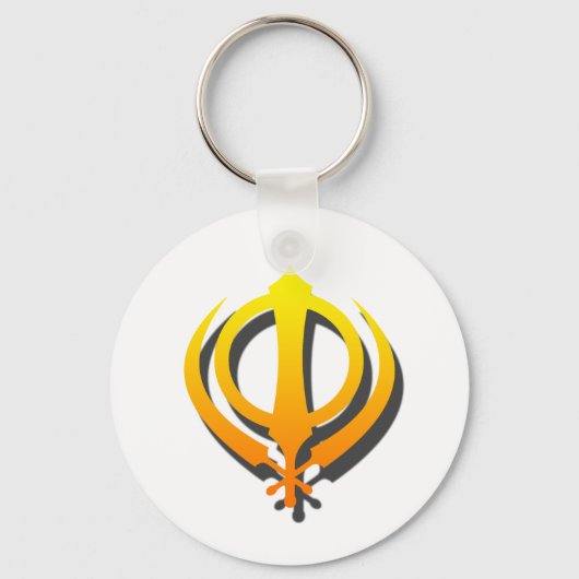 Sikh Khanda Khalsa Sikhism Punjabi Sleutelhanger (Voorkant)
