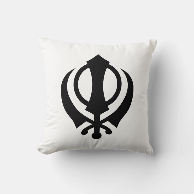 Sikh Khanda Kussen (Voorkant)