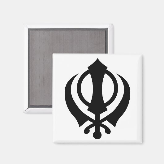 Sikh Khanda Magneet (Voorkant / Achterkant)