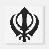Sikh Khanda Magneet (Voorkant)