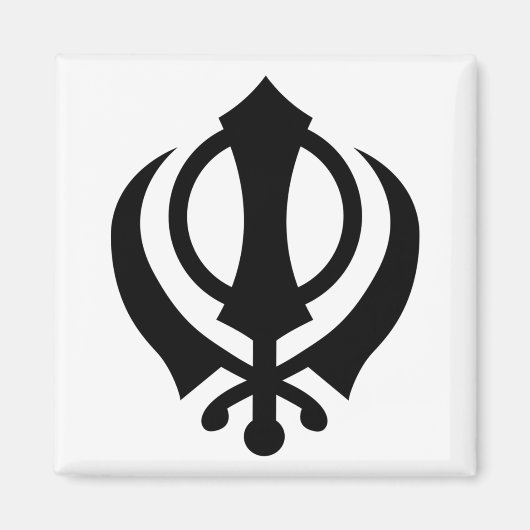 Sikh Khanda Magneet (Voorkant)