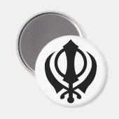 Sikh Khanda Magneet (Voorkant / Achterkant)